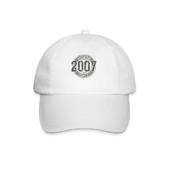 Génial depuis l’anniversaire rétro vintage 2007 - Casquette classique - blanc/blanc - Devant