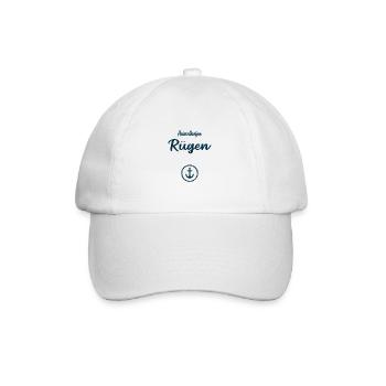 Heimathafen Rügen Segeln - Baseballkappe - Weiß/Weiß - Vorne