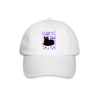 Chat chats beau dicton propriétaire de chat - Casquette classique - blanc/blanc - Devant