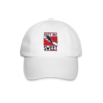 Salty But Sweet Diving Mask Diving Fins - Baseball Cap - white/white - Front