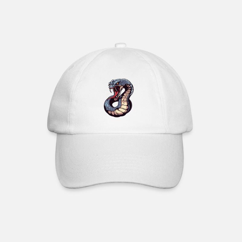 Königskobra - Baseballkappe - Weiß/Weiß