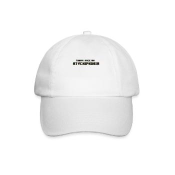 Aujourd’hui, je fais face à mon atychiphobie - Casquette classique - blanc/blanc - Devant
