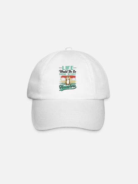 Hamster Owner Golden Hamster Hamster - Baseball Cap - white/white