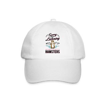 Hamster Hamsterrad Goldhamster Hamster - Baseballkappe - Weiß/Weiß - Vorne