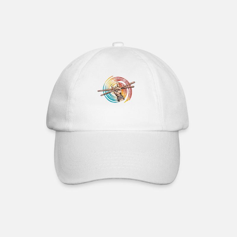 Drummers Drummers Drummers Drummers - Baseball Cap - white/white