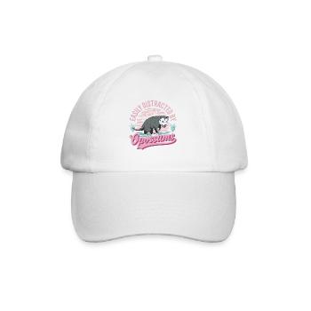 Facilement distrait par Opossums Possum Marsupial - Casquette classique - blanc/blanc - Devant