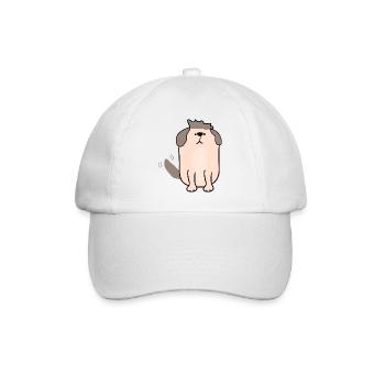 lovely pet puppy - Baseball Cap - white/white - Front