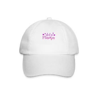 stolze Mama - Baseballkappe - Weiß/Weiß - Vorne