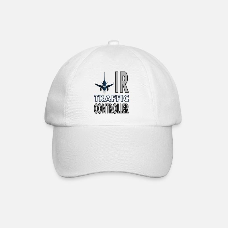 Ich bin Fluglotse Flugzeug fliegen Geschenkidee - Baseballkappe - Weiß/Weiß