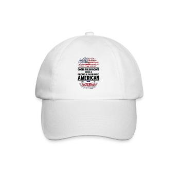 Born Costa Rican Costa Rica American USA - Baseball Cap - white/white - Front