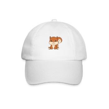 Écureuil animaux mignons pour enfants manga - Casquette classique - blanc/blanc - Devant
