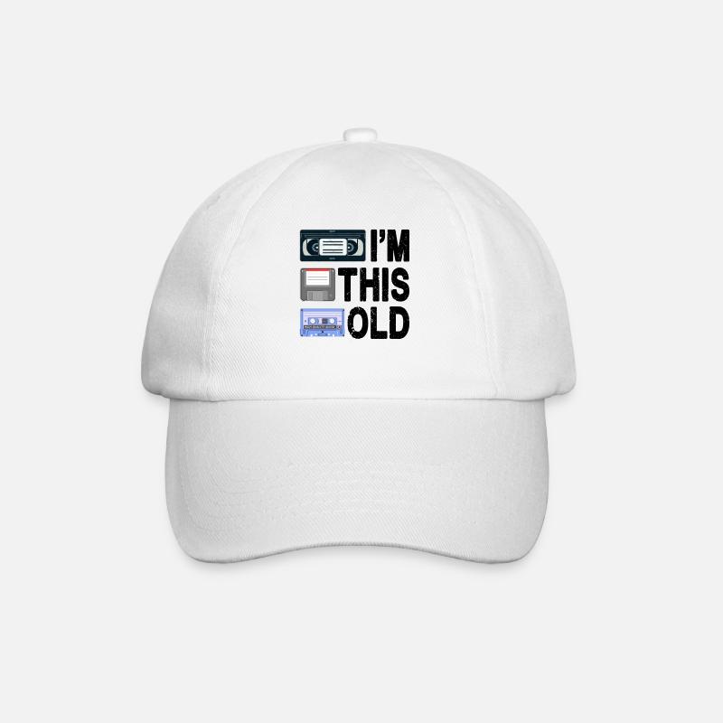 Ich bin so alt - Baseballkappe - Weiß/Weiß