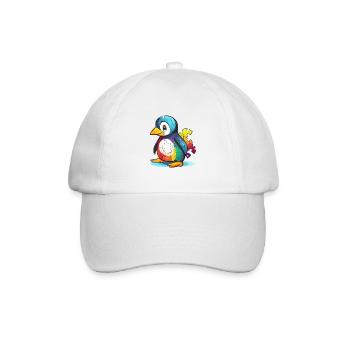 Penguin Baby Autism - Baseball Cap - white/white - Front