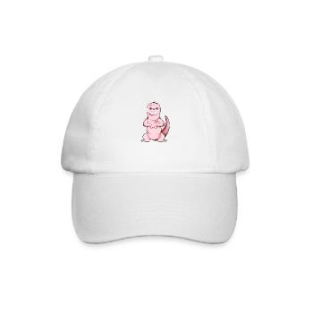 Cartoon naked mole rat - Baseball Cap - white/white - Front