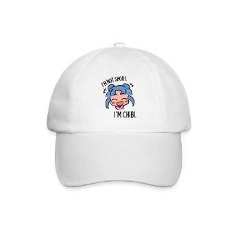 Lustiges Chibi - Baseballkappe - Weiß/Weiß - Vorne