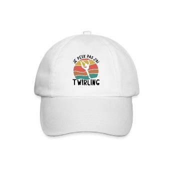 Je Peux Pas J'ai Twirling Vintage Twirling Bâton - Casquette classique - blanc/blanc - Devant
