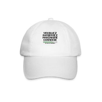 Veuillez Patienter Prochaine Connerie en Cours - Casquette classique - blanc/blanc - Devant