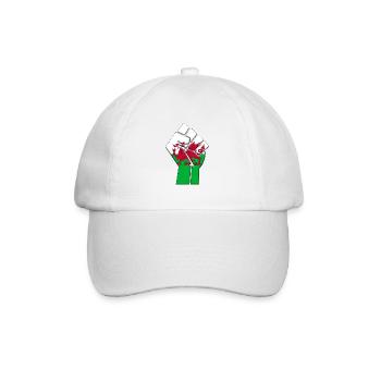 Wales United Kingdom Flag Welsh UK Country Pride - Baseball Cap - white/white - Front