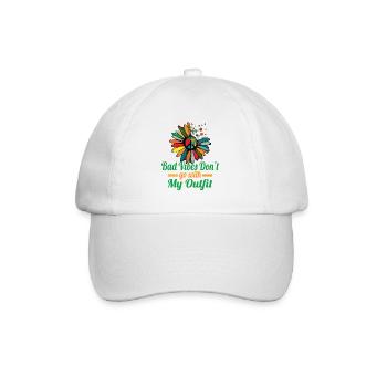 Hippie Peace Sign Peace Flowers Flower Child - Casquette classique - blanc/blanc - Devant