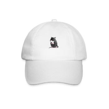 Drawing of a gerbil - Baseball Cap - white/white - Front