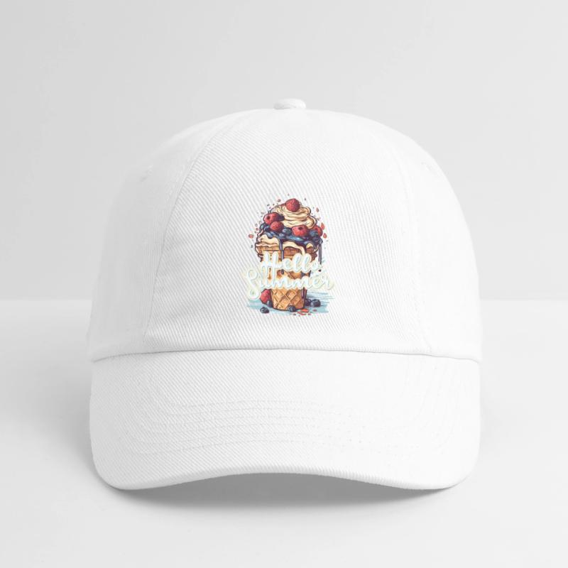 Hello Summer Eis Eiscreme Eisdiele Baseballkappe