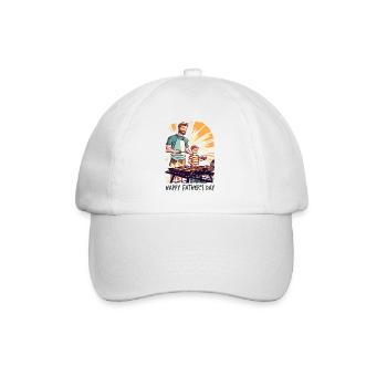 Cadeau de fête des pères pour les grillons père et fils - Casquette classique - blanc/blanc - Devant