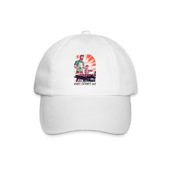 Cadeau de fête des pères pour les grillons père et fils - Casquette classique - blanc/blanc - Devant