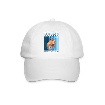 Capybara Sensibilisation à l’autisme - Casquette classique - blanc/blanc - Devant