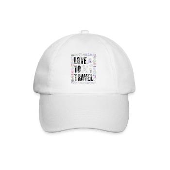 Stamp Flight Travel Holiday Cruise - Baseball Cap - white/white - Front