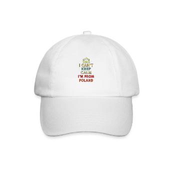 i can t keep calm i m from poland - Baseball Cap - white/white - Front