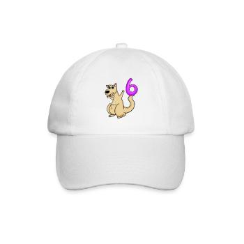 6 Birthday 6 years old with animal motif - six - Baseball Cap - white/white - Front