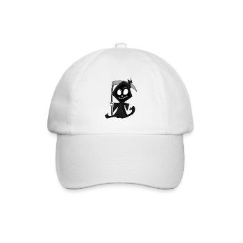 Grim Reaper with Scythe - Halloween - Baseball Cap - white/white - Front
