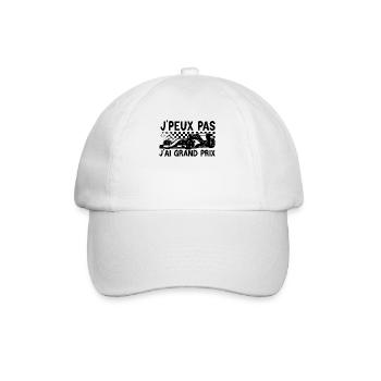 J'peux pas j'ai Grand prix - Casquette classique - blanc/blanc - Devant