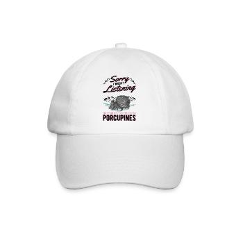 Porcupine Gift Porcupine - Baseball Cap - white/white - Front