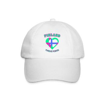 Finlande douze points - Suomi Kaksitoista Pistettä - Casquette classique - blanc/blanc - Devant