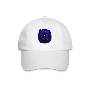 Goth Anime Girl nuit noire - Casquette classique - blanc/blanc - Devant