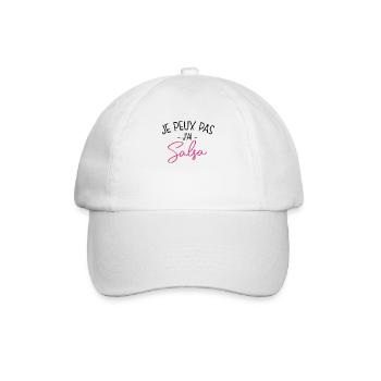 Pas Dispo, Salsa Oblige - Casquette classique - blanc/blanc - Devant