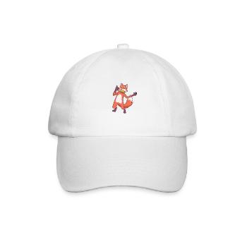 Fox joue de l’harmonica - Casquette classique - blanc/blanc - Devant