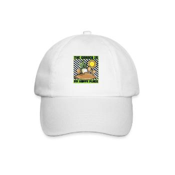 The Garden Is My Happy Place Horticulture Gardener - Baseball Cap - white/white - Front