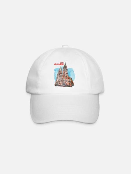 Wir Lieben Bremen (Bremer Dom) - Baseballkappe - Weiß/Weiß