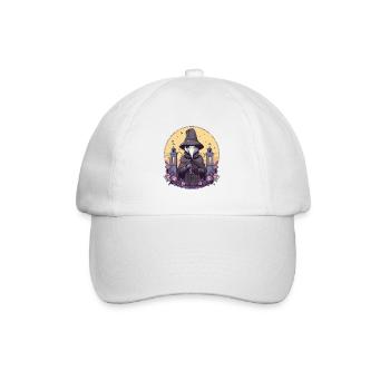 Pastel Goth Plague Doctor, Plague Doctor Kawaii - Baseball Cap - white/white - Front