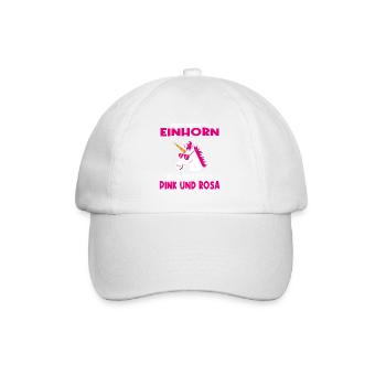 Einhorn ärgern lustiger Spruch Geschenkidee - Baseballkappe - Weiß/Weiß - Vorne