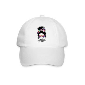 Lehrer au�erhalb des Dienstes Frauen -Messy Br�tch - Baseballkappe - Weiß/Weiß - Vorne