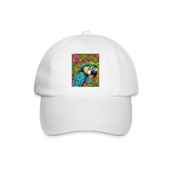 Parrot - Baseball Cap - white/white - Front