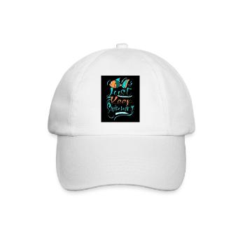 WHALES JUST KEEP SWIMMING - Baseball Cap - white/white - Front