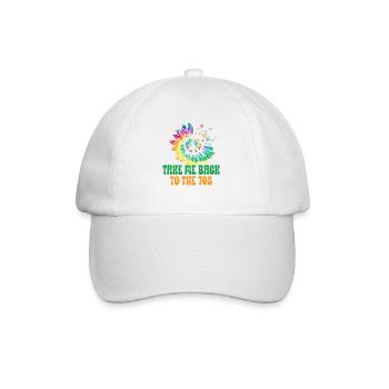 Hippie Peace Sign Peace Flowers Flower Child - Casquette classique - blanc/blanc - Devant