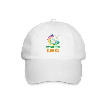 Hippie Peace Sign Peace Flowers Flower Child - Casquette classique - blanc/blanc - Devant