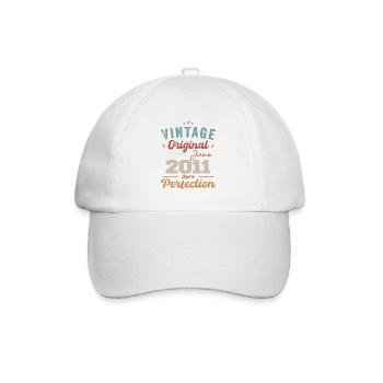 June 2011 Aged to Perfection June 2011 vintage - Baseball Cap - white/white - Front