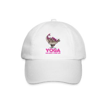 Yogi Yogini Gesundheits Meditation Outfits Girls - Baseballkappe - Weiß/Weiß - Vorne