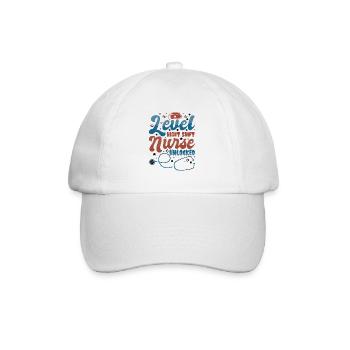 Level Night Shift Nurse Unlocked - Baseballkappe - Weiß/Weiß - Vorne